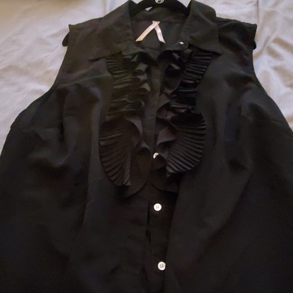 Euc Sleevless Button Down Blouse - image 4